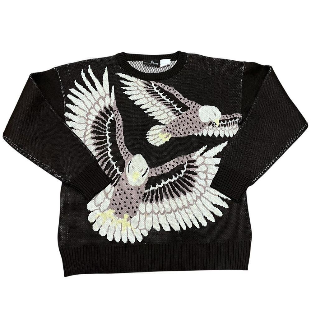 Vintage Bald Eagle Graphic Sweater